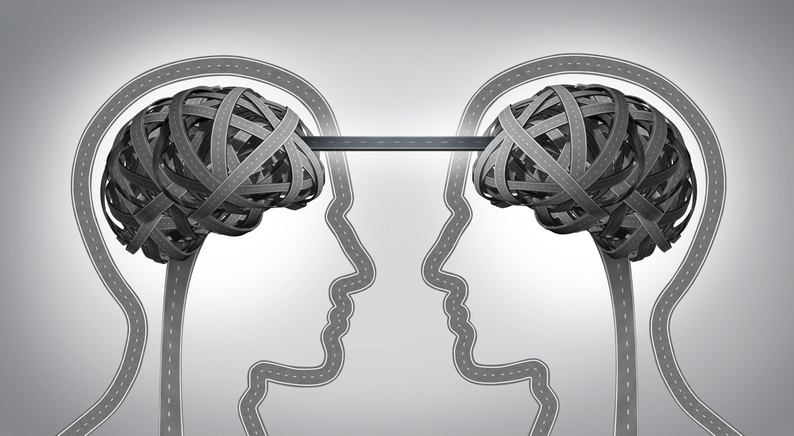 Directional signposts symbolizing communication and direction in relationship counseling